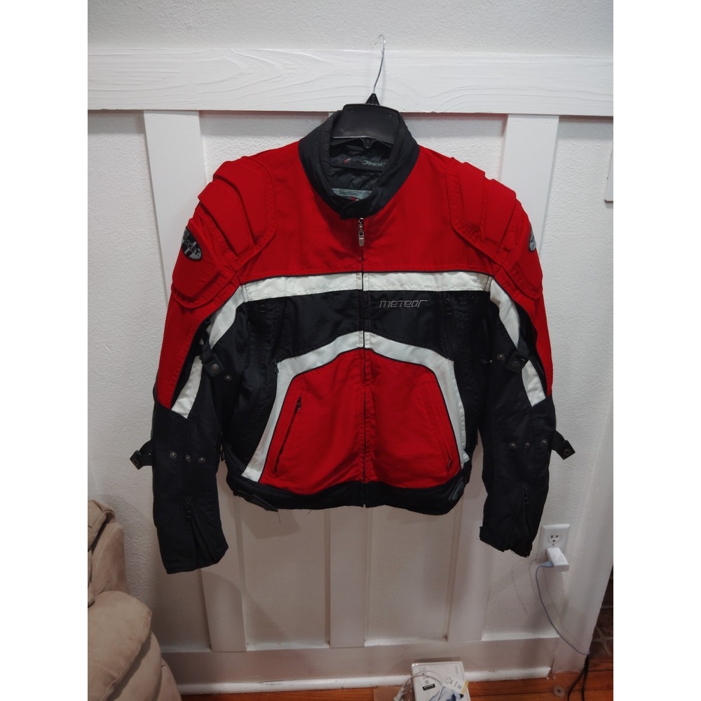 Vintage XL Joe Rocket Meteor Heavy Padded Weatherproof Biker Motorcycle Jacket